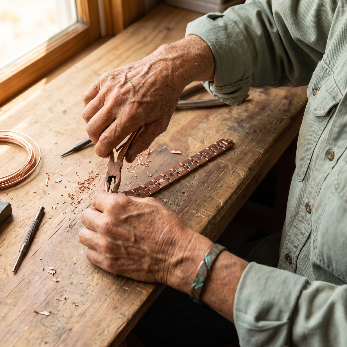 Luvenora's Pike Men's Copper Bracelet