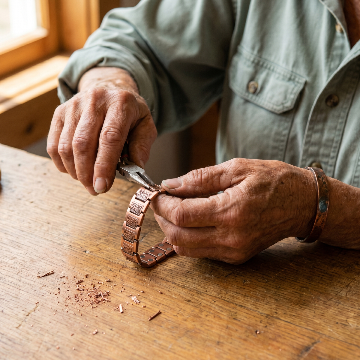 Luvenora's Glen Men's Copper Bracelet