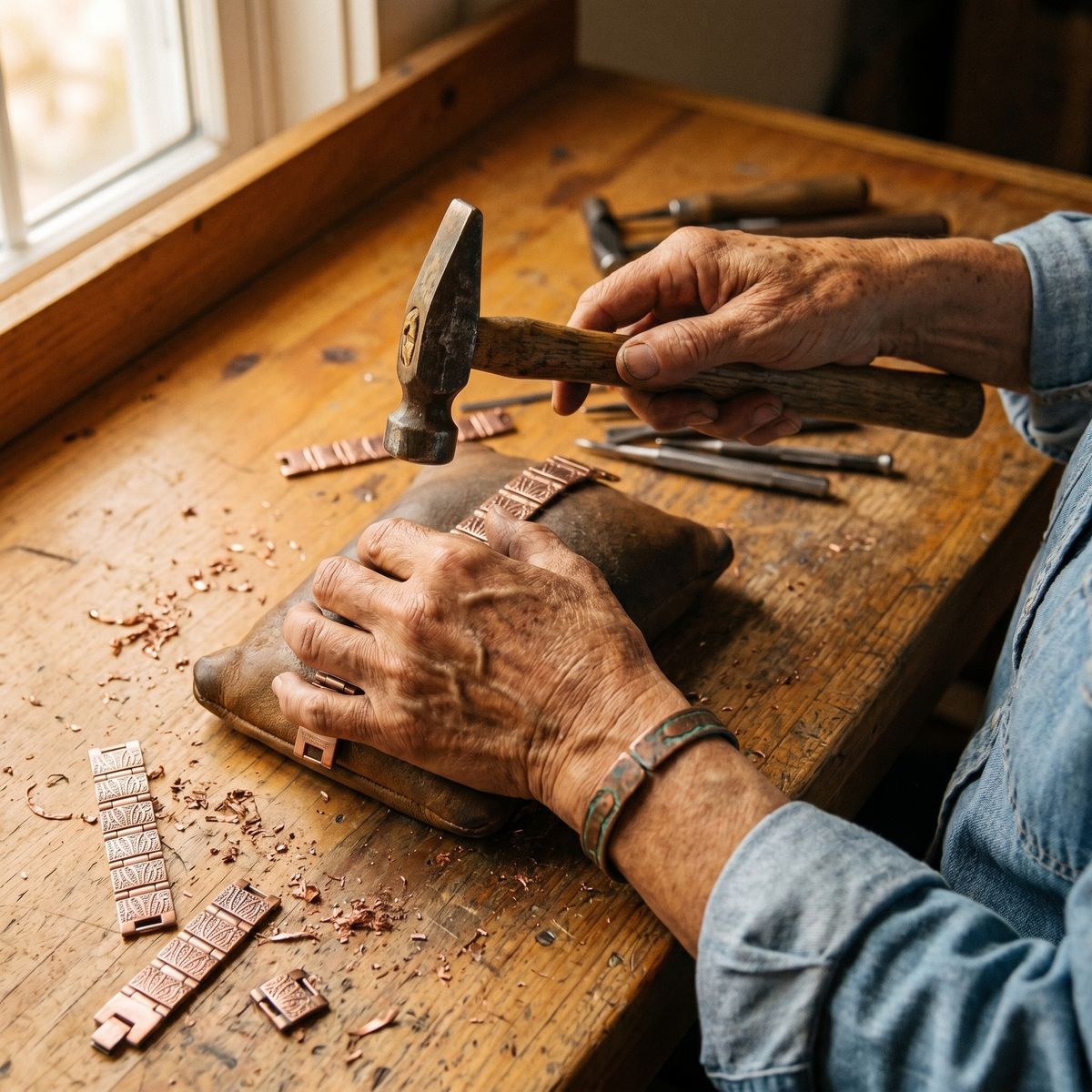 Luvenora's Grit Men's Copper Bracelet