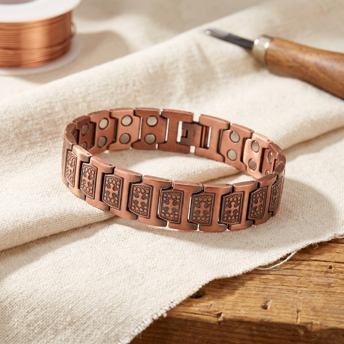 Luvenora's Gale Men's Copper Bracelet