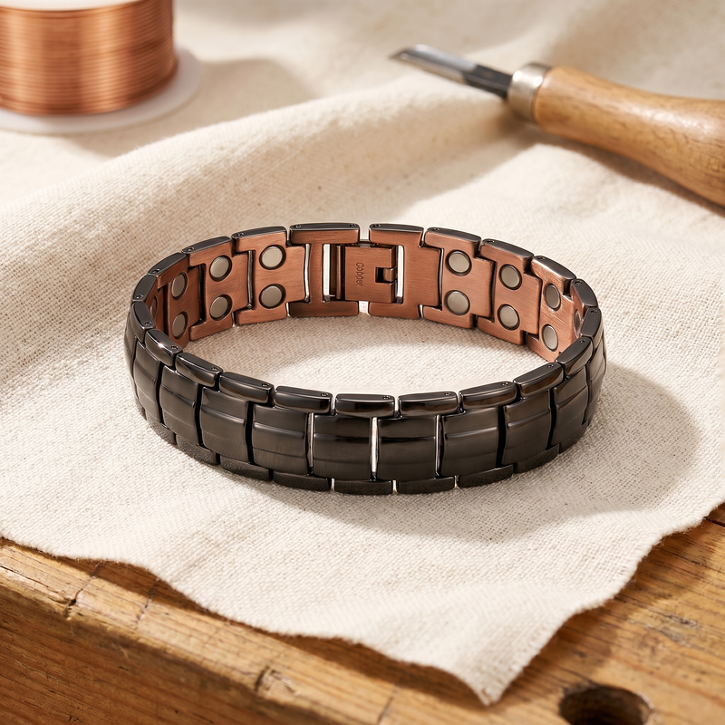 Luvenora's Ochre Men's Copper Bracelet