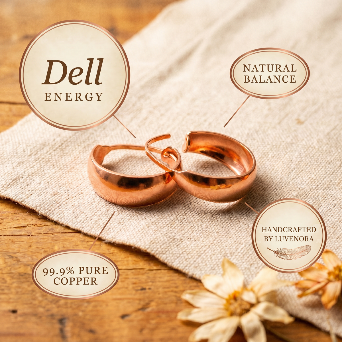 Luvenora's Dell Copper Earrings