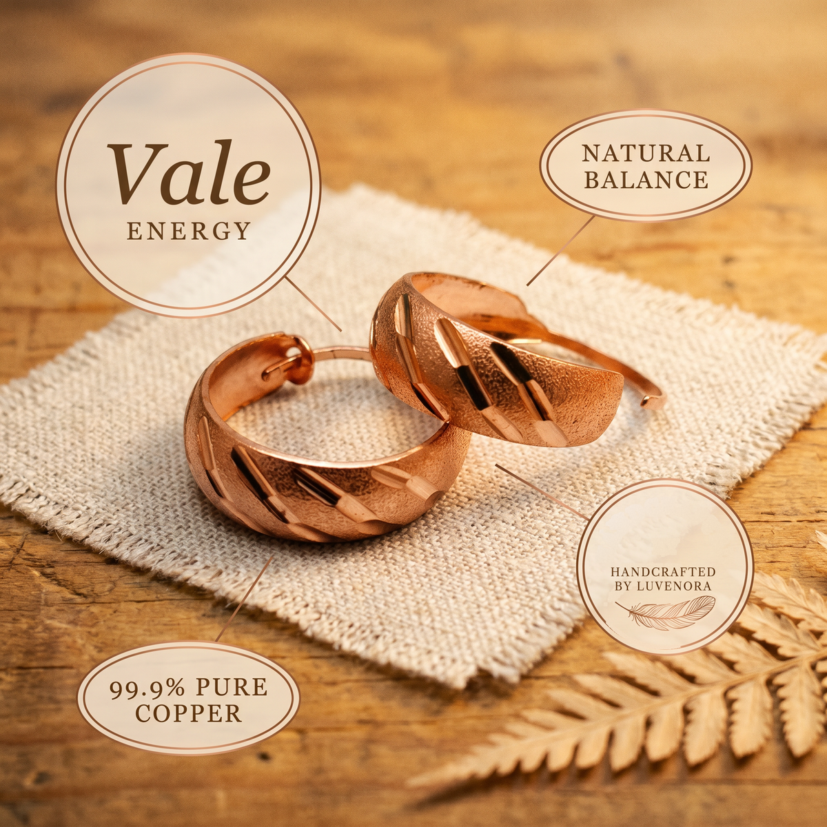 Luvenora's Vale Copper Earrings