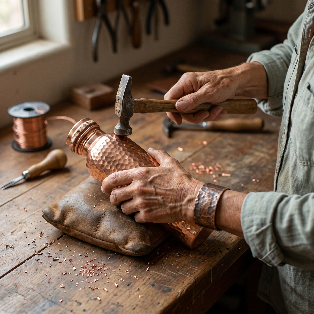 Luvenora's Pure Copper Water Bottle