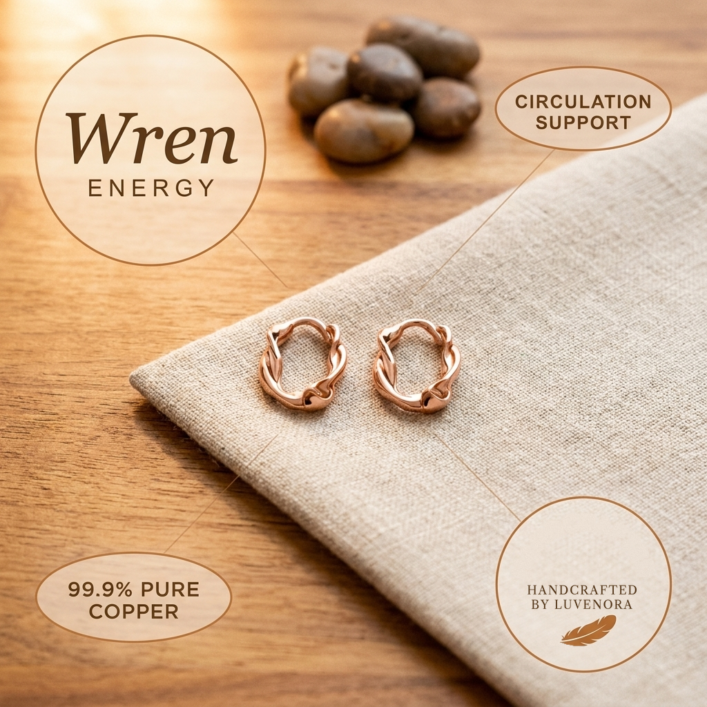 Luvenora's Wren Copper Hoop Earrings