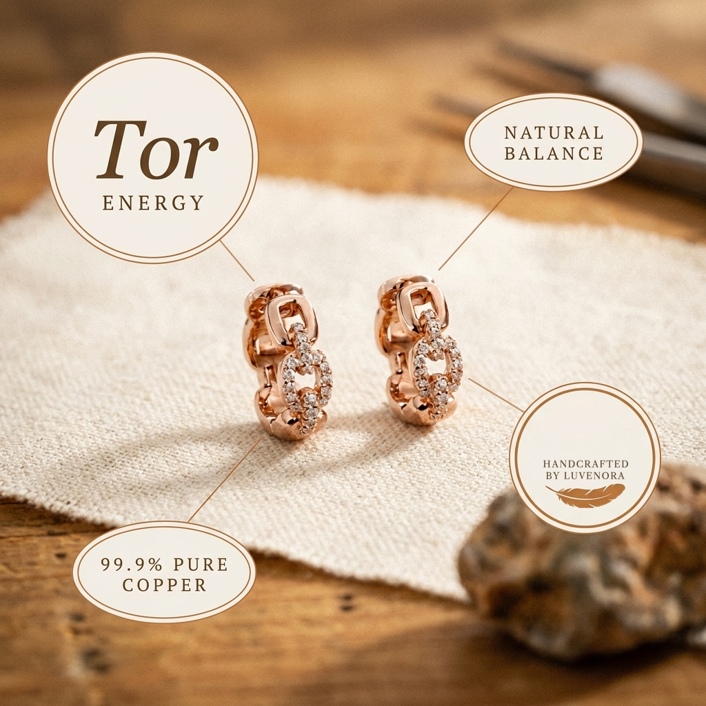 Luvenora's Tor Copper Earrings