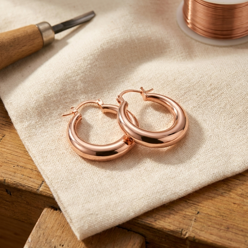 Luvenora's Marl Copper Earrings