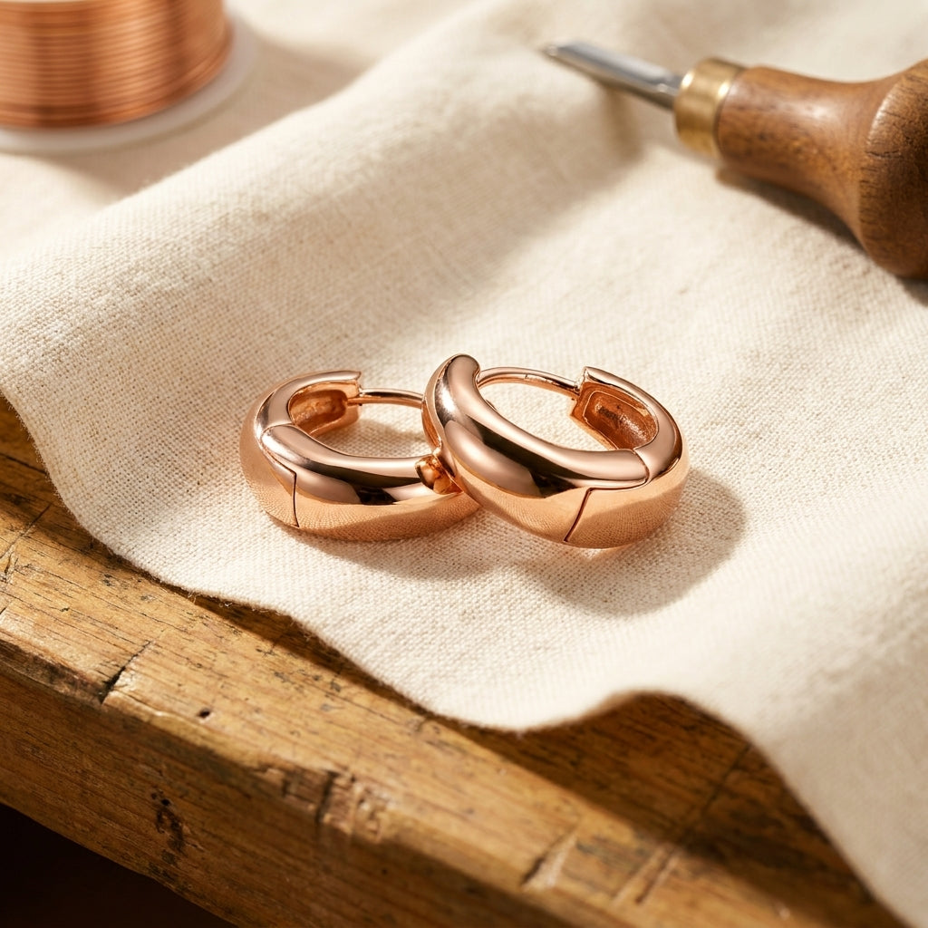 Luvenora's Linnet Copper Hoop Earrings