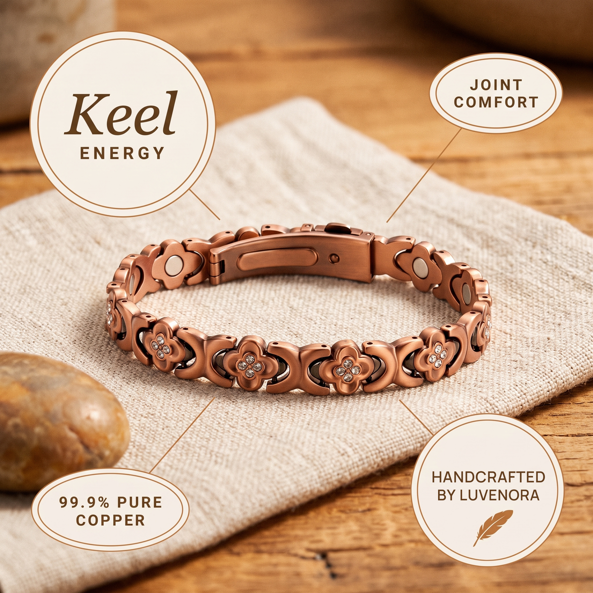 Luvenora's Keel Copper Bracelet