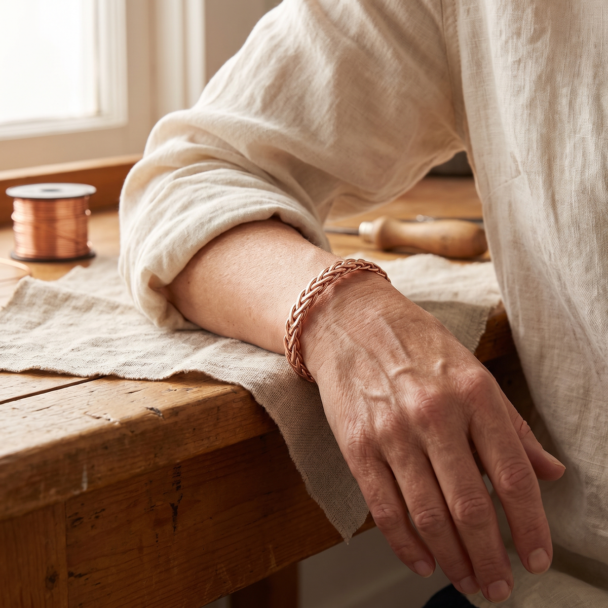 Luvenora's Bramble Copper Bracelet
