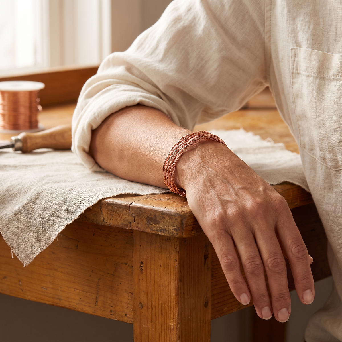 Luvenora's Elk Copper Bracelet