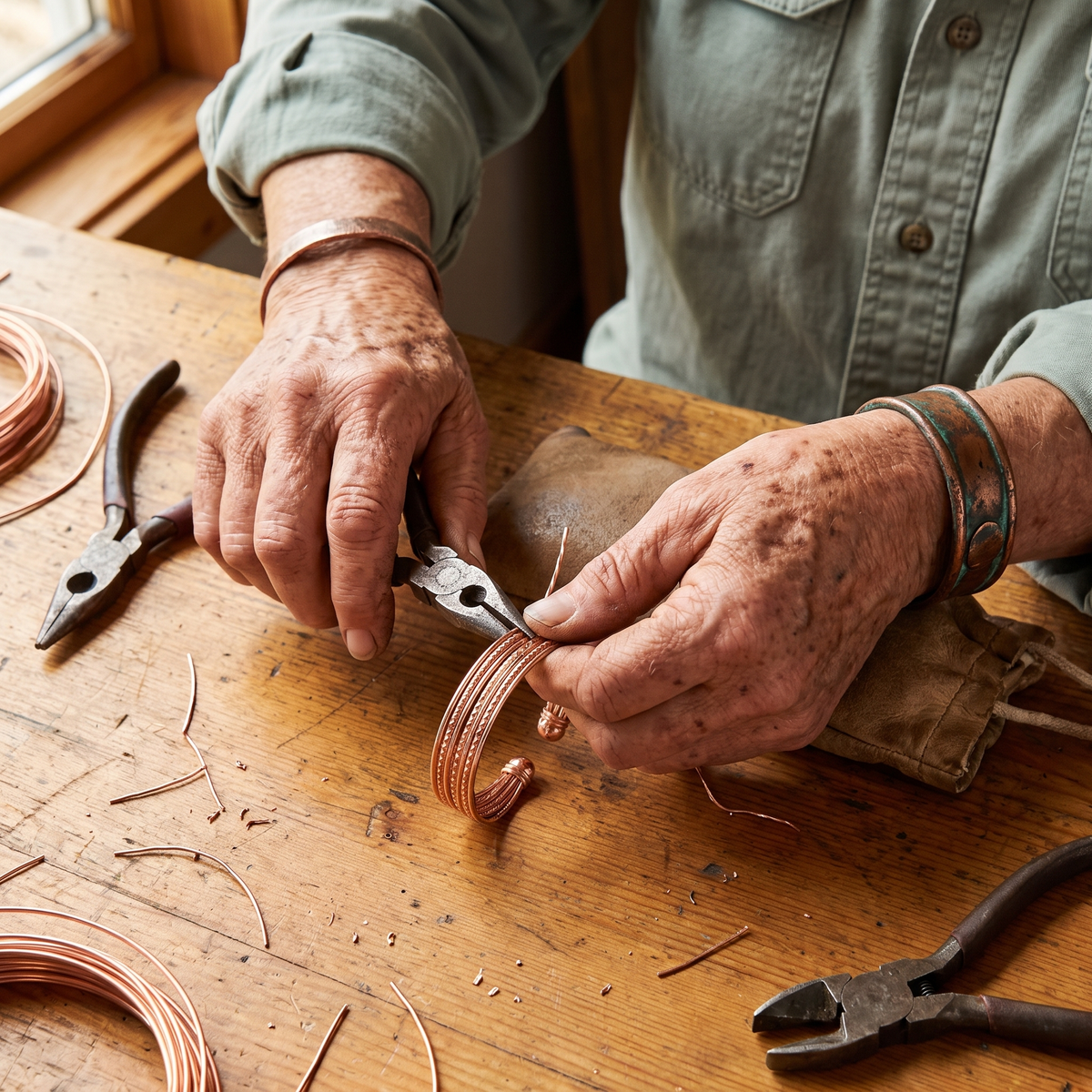 Luvenora's Swift Copper Bracelet