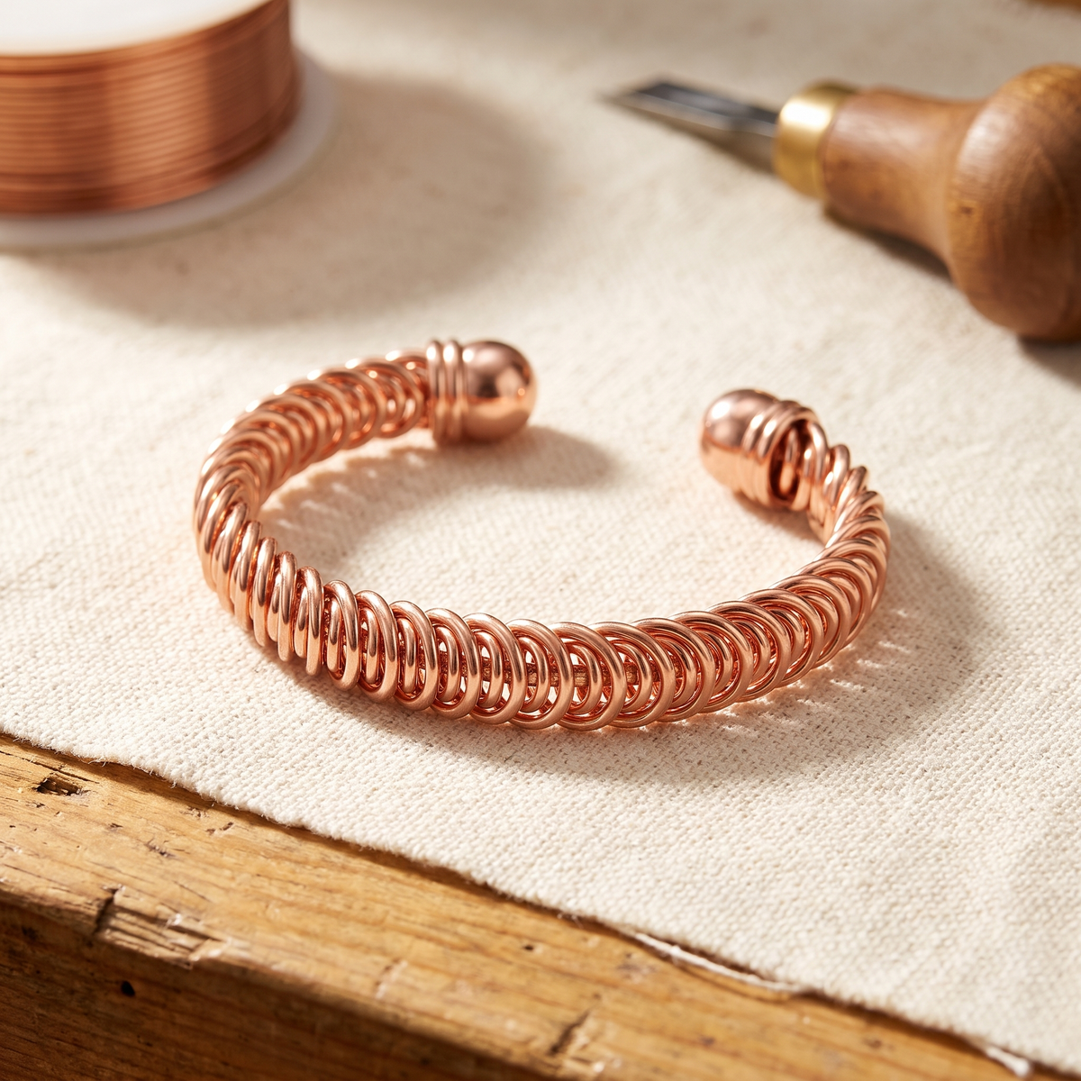 Luvenora's Gust Copper Bracelet