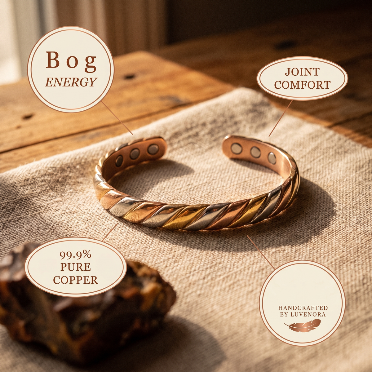 Luvenora's Bog Copper Bracelet