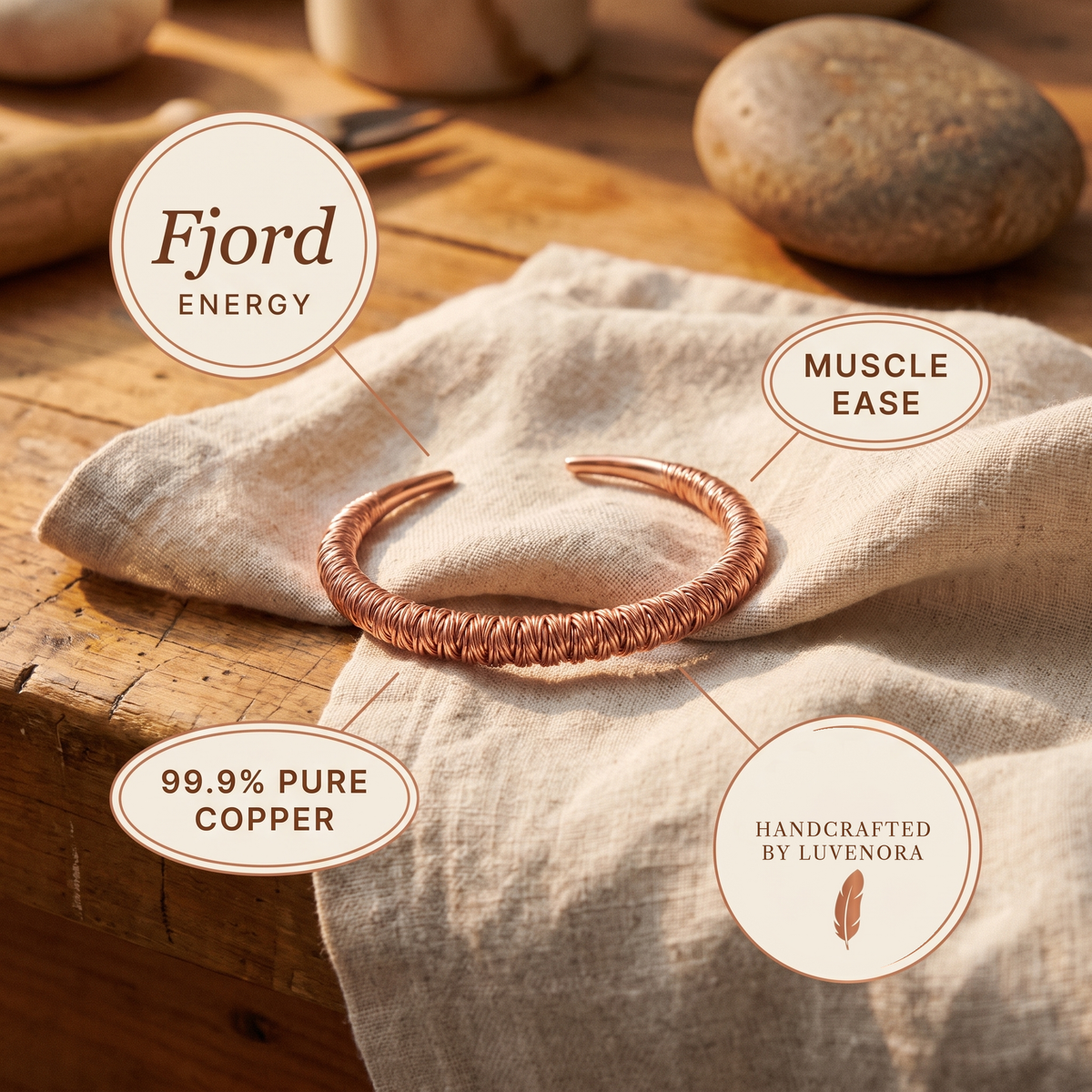 Luvenora's Fjord Copper Cuff