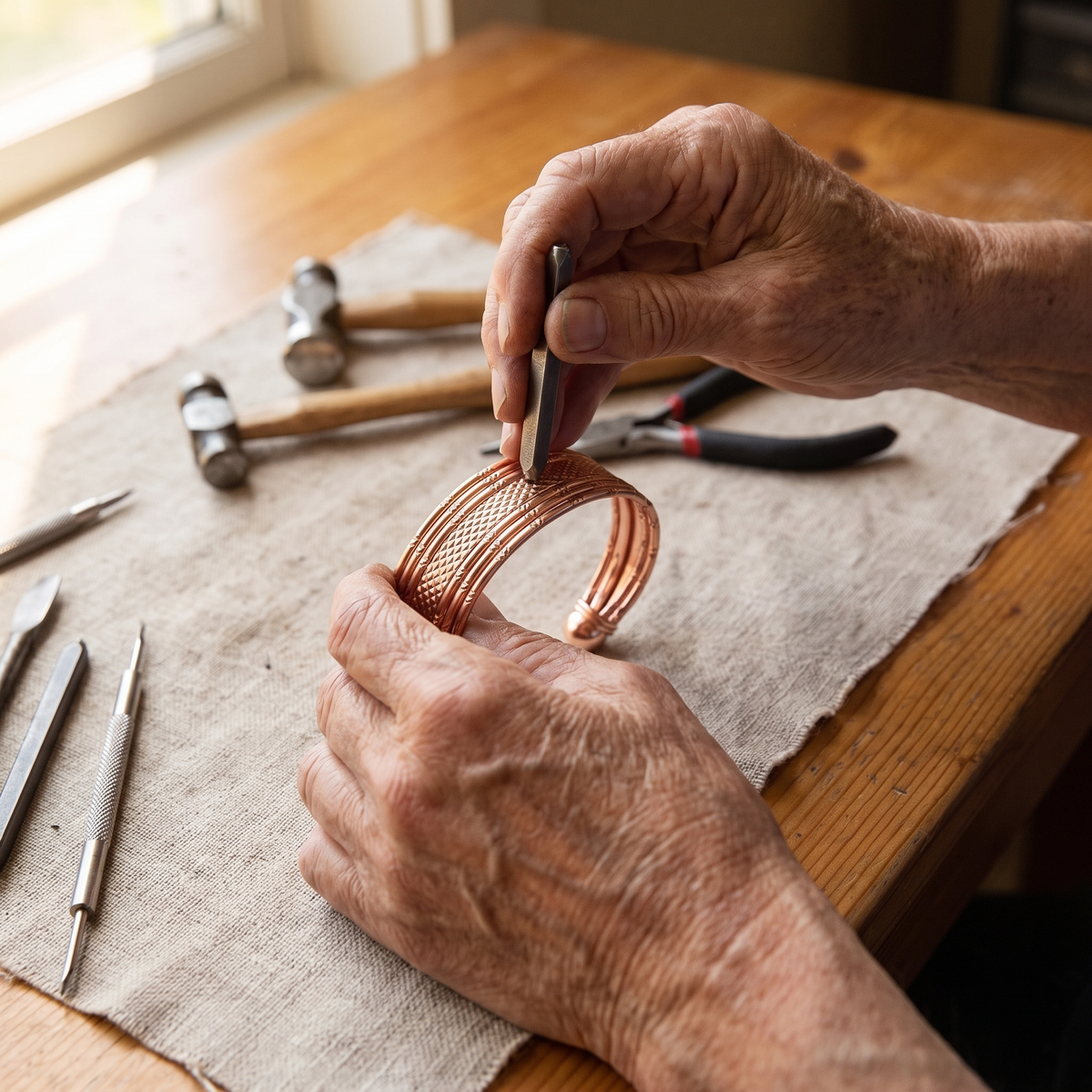 Luvenora's Bracken Copper Bracelet