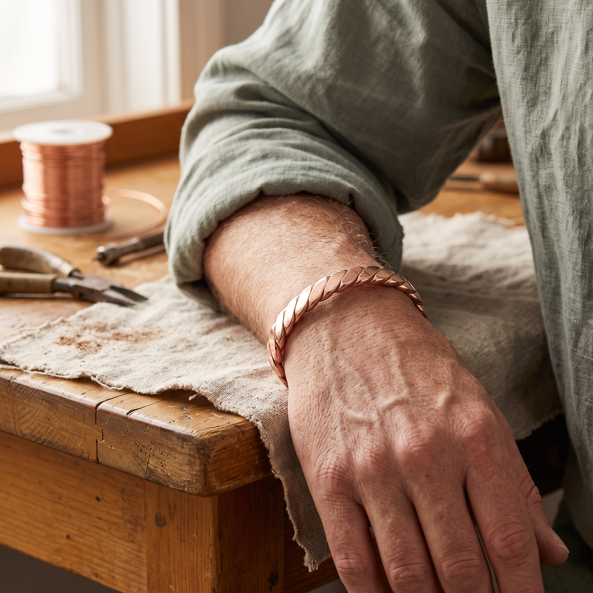 Luvenora's Bough Copper Bracelet