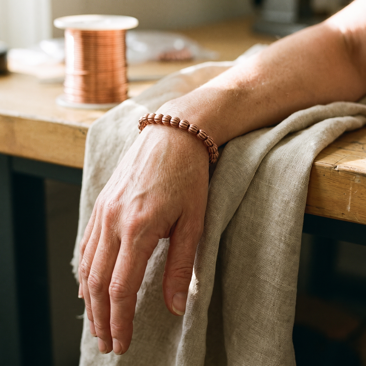 Luvenora's Bark Copper Bracelet
