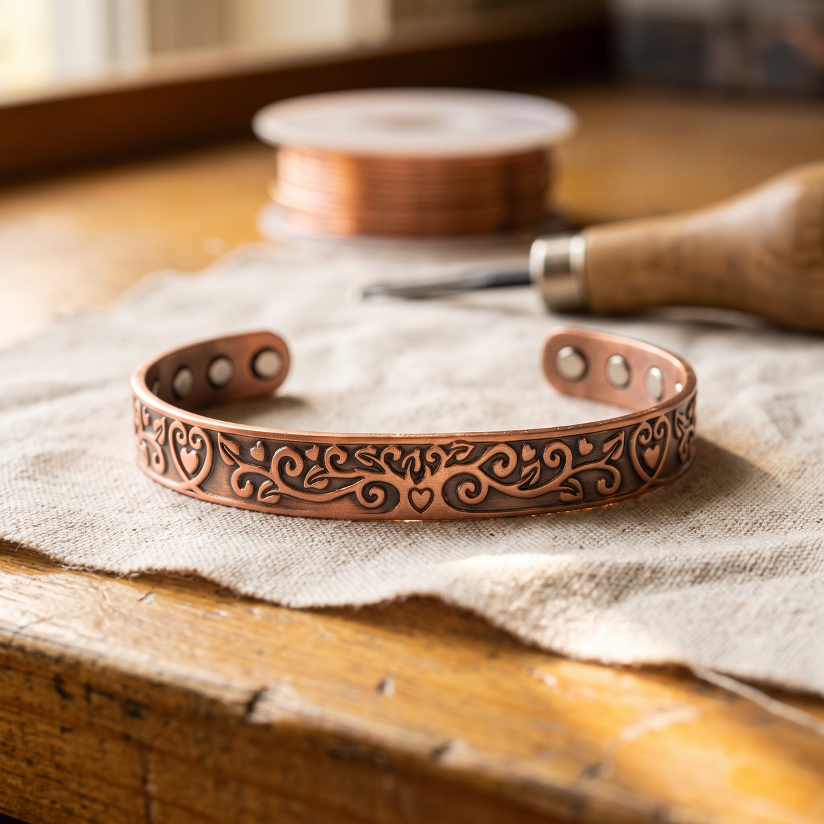 Luvenora's Tide Copper Bracelet