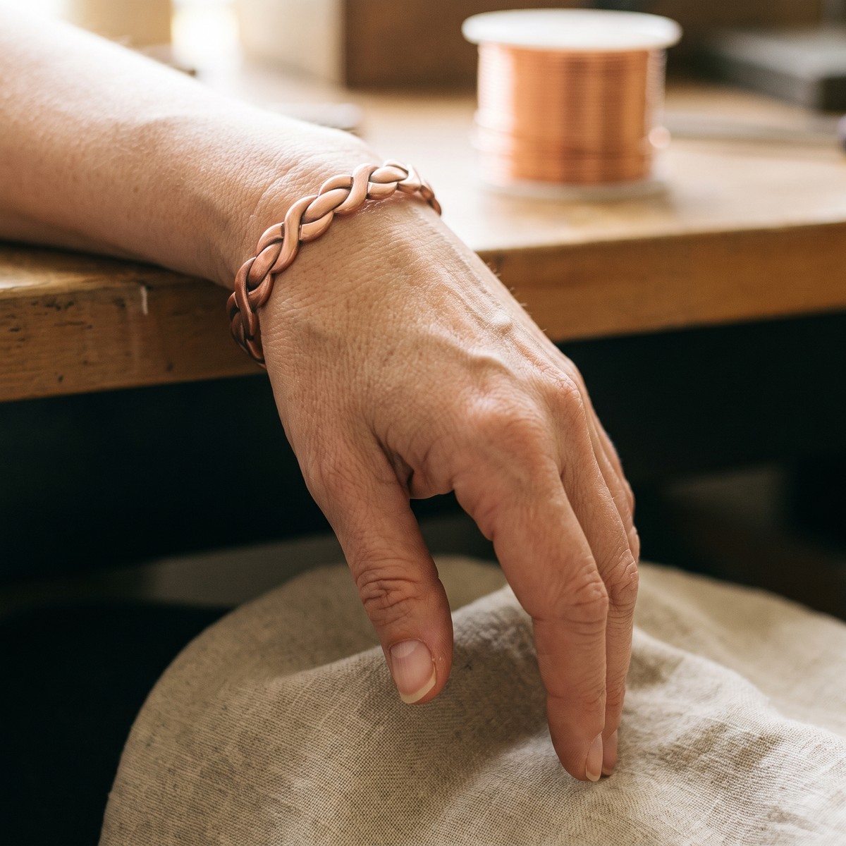 Luvenora's Loom Copper Bracelet