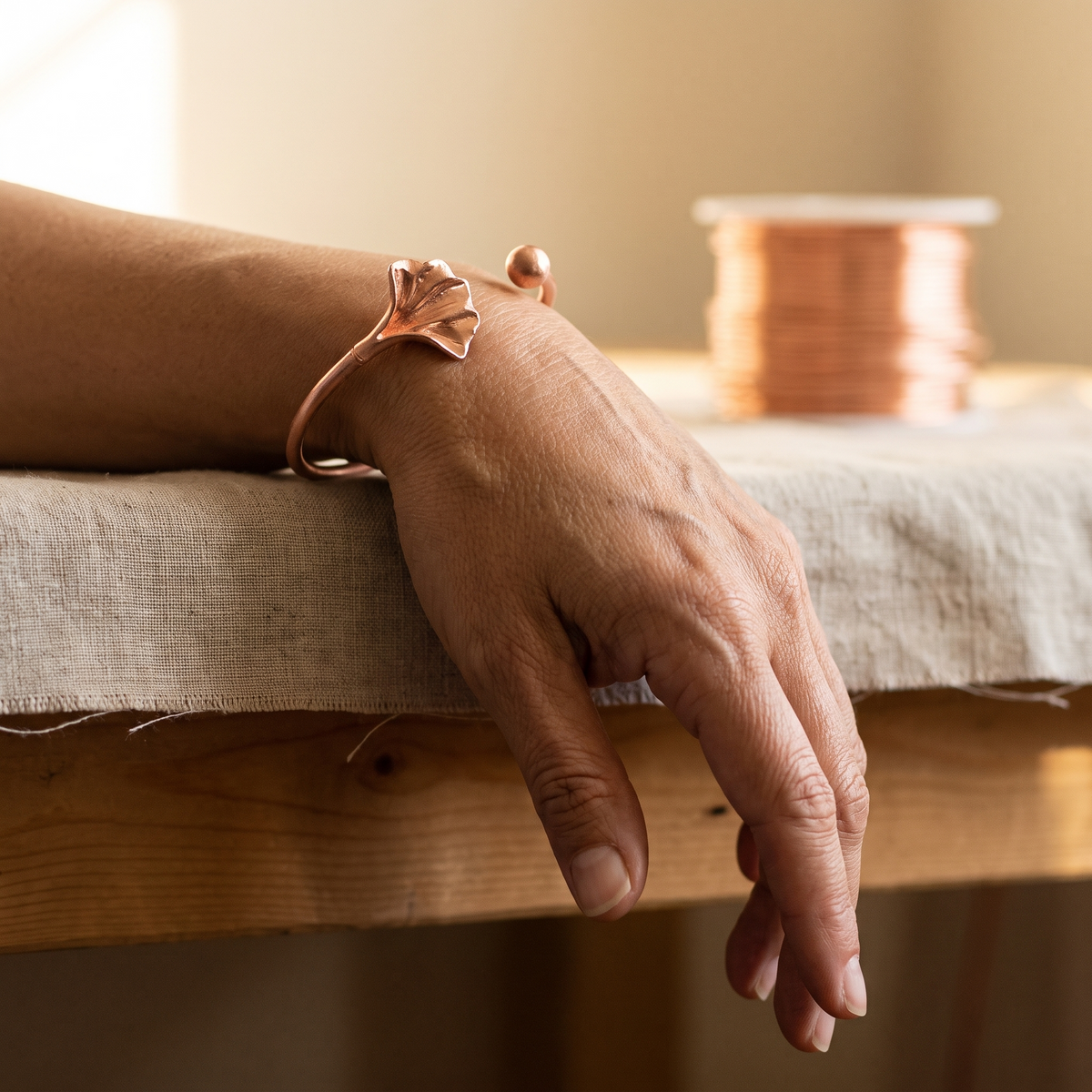 Luvenora's Shell Copper Bracelet