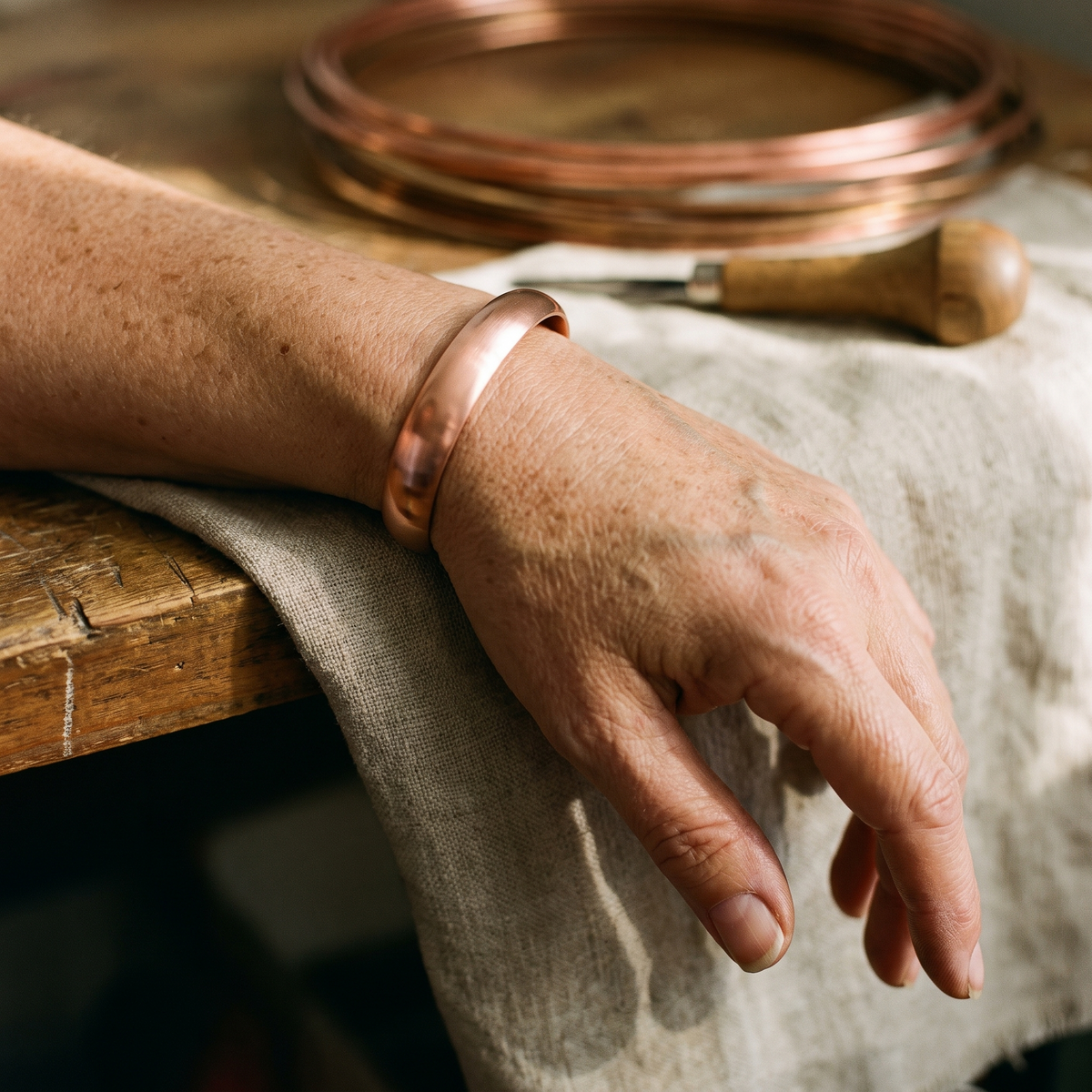 Luvenora's Tide Copper Bracelet
