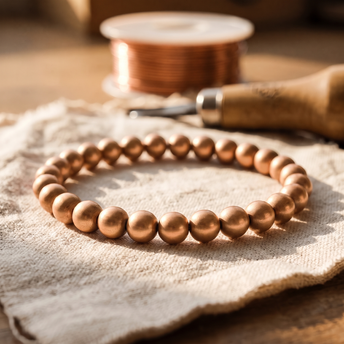 Luvenora's Bark Copper Bracelet