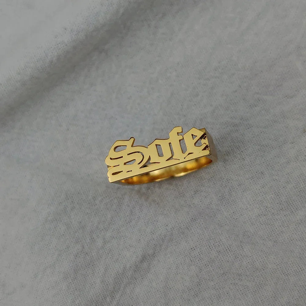 Personalized Name Classy Rings